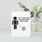 Duct tape-Humor loopt door uw tapeband Briefkaart (Staand voorkant)