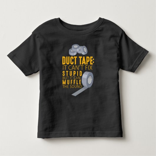 Duct-tape kan de stuitbare Sarcasm Craftsman-Humor Kinder Shirts (Voorkant)