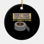 Duct-tape kan geen stuitbare harde schijf herstell keramisch ornament (Voorkant)