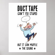 Duct Tape kan niet repareren Stomme Grappige Carto