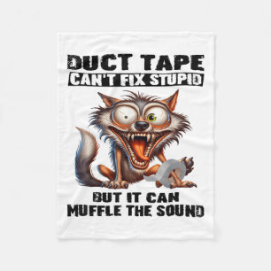 Duct tape kan stud niet repareren, maar het kan de fleece deken