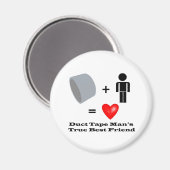 Duct Tape Man Beste Vriend Handyman Humor Magneet (Voorkant / Achterkant)