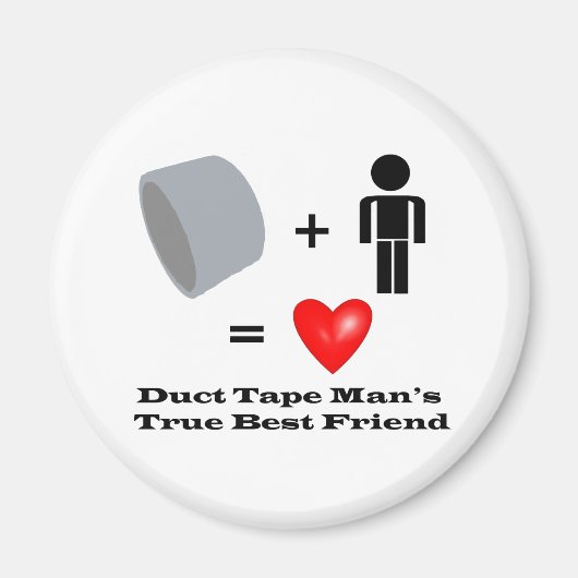 Duct Tape Man Beste Vriend Handyman Humor Magneet (Voorkant)