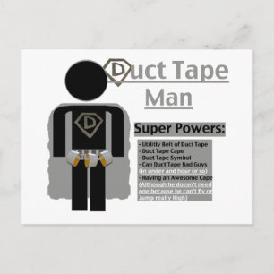 Duct tape-Man Briefkaart