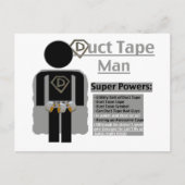 Duct tape-Man Briefkaart (Voorkant)