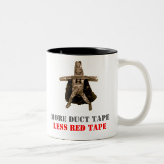 Duct tape-Man Tweekleurige Koffiemok