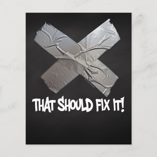 Duct-tape moet worden gefixeerd (Voorkant)