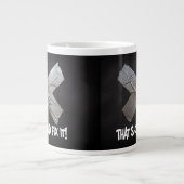 Duct-tape moet worden gefixeerd grote koffiekop (Voorkant)