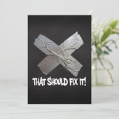 Duct-tape moet worden gefixeerd kaart (Staand voorkant)