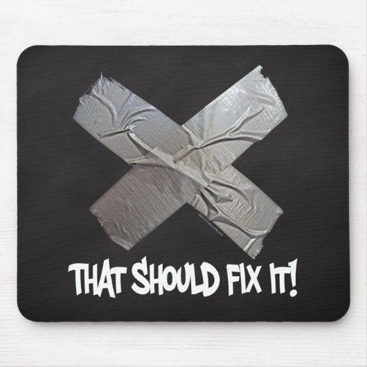 Duct-tape moet worden gefixeerd muismat (Voorkant)