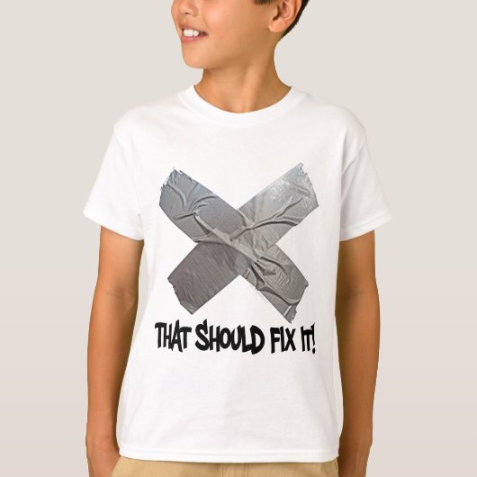 Duct-tape moet worden gefixeerd t-shirt (Voorkant)