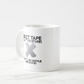 Duct Tape Moffel Stom Grappige Mok (Voorkant links)