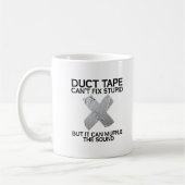 Duct Tape Moffel Stom Grappige Mok (Links)