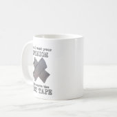 Duct Tape Opinion Funny Mug Humor Koffiemok (Voorkant links)
