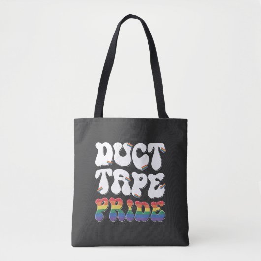 Duct Tape Pride - Boodschappentas Tote Bag (Voorkant)