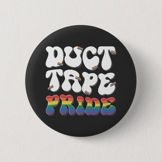 Duct Tape Pride - Knopen Ronde Button 5,7 Cm (Voorkant)