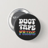 Duct Tape Pride - Knopen Ronde Button 5,7 Cm (Voorkant /achterkant)