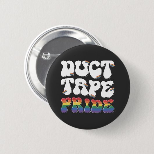Duct Tape Pride - Knopen Ronde Button 5,7 Cm (Voorkant /achterkant)