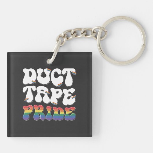 Duct Tape Pride - Sleutelhanger (Achterkant)