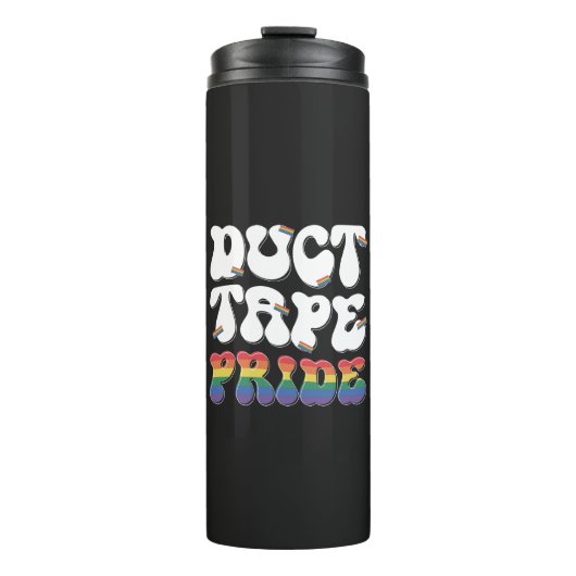 Duct Tape Pride - Thermische Tumbler Thermosbeker (Voorkant)