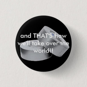 Duct tape regelt de wereld ronde button 3,2 cm
