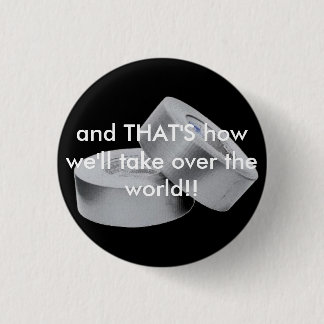 Duct tape regelt de wereld ronde button 3,2 cm