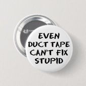 duct tape repareert domheid ronde button 5,7 cm (Voorkant /achterkant)