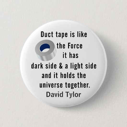 Duct Tape, technische humor Ronde Button 5,7 Cm (Voorkant)