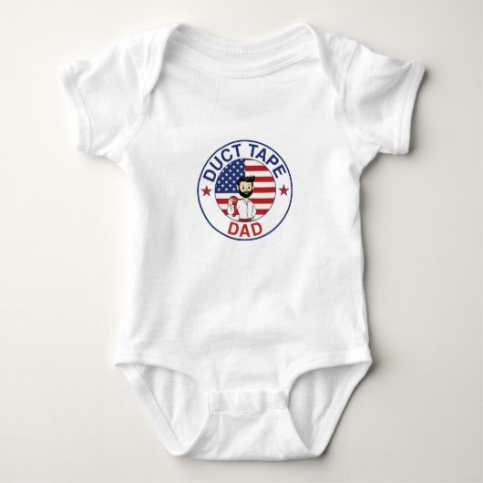Duct Tape Vader - Baby Body Pakje Romper (Voorkant)