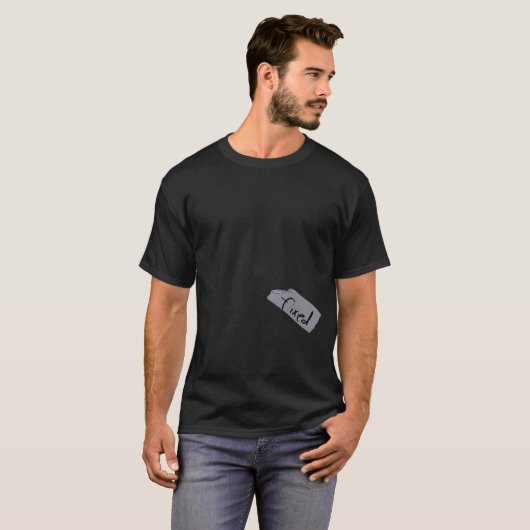 Duct tape vast shirt (Voorkant volledig)