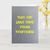 Duct Tape wordt snel beter Kaart (Gele Bloem)