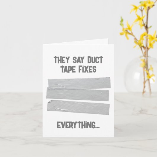 Duct tapekaart krijgt een snelle kaart (Gele Bloem)