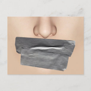 Duct tapemouth briefkaart
