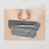 Duct tapemouth briefkaart (Voorkant)