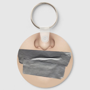 Duct tapemouth Key Ring Sleutelhanger