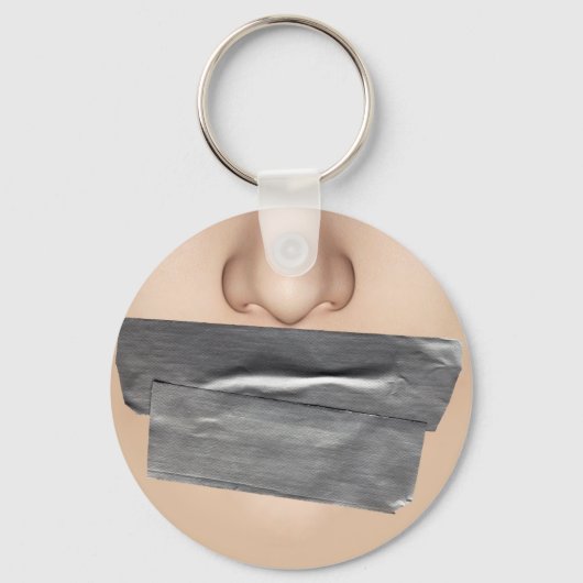 Duct tapemouth Key Ring Sleutelhanger (Voorkant)