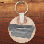 Duct tapemouth Key Ring Sleutelhanger (Voorkant)