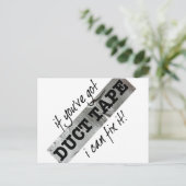 Duct tapewisselaar IT-Humor Briefkaart (Staand voorkant)