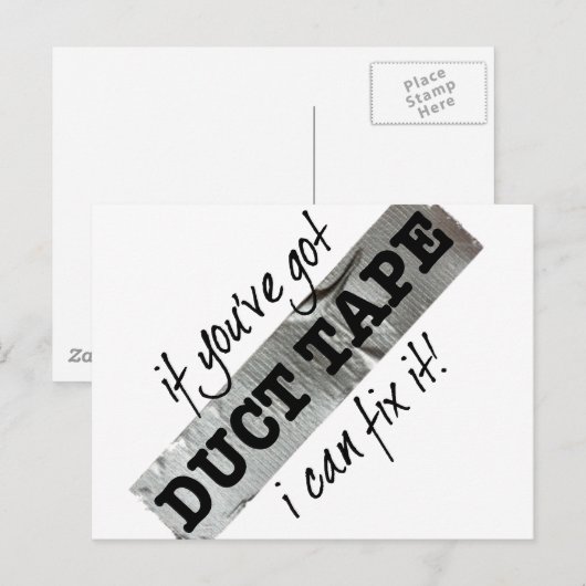 Duct tapewisselaar IT-Humor Briefkaart (Voorkant / Achterkant)