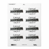Duct tapewisselaar IT-Humor Etiket (Full Sheet)