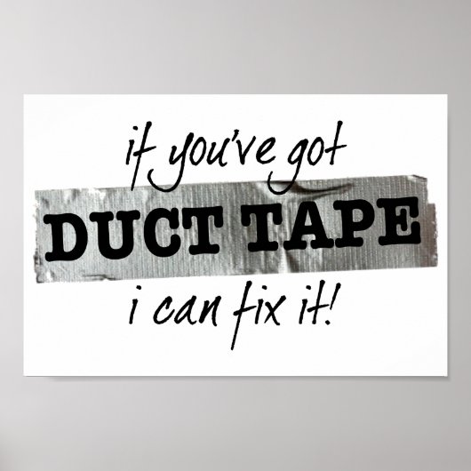 Duct tapewisselaar IT-Humor Poster (Voorkant)