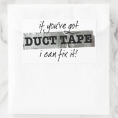 Duct tapewisselaar IT-Humor Rechthoekige Sticker (Tas)
