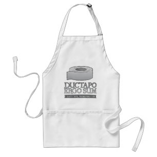 Ductapo Ergo Sum.  Ik maak tape, dus ik ben. Standaard Schort
