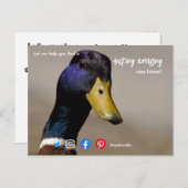 ductie van de geweldige immobiliënbank briefkaart (Voorkant / Achterkant)