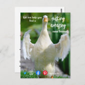 ductie van de geweldige immobiliënbank briefkaart (Voorkant / Achterkant)