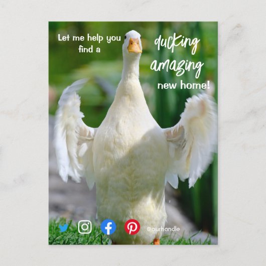 ductie van de geweldige immobiliënbank briefkaart (Voorkant)