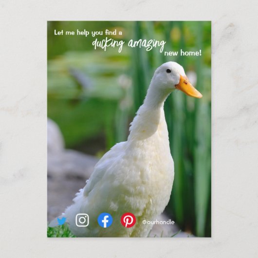 ductie van de geweldige immobiliënbank briefkaart (Voorkant)