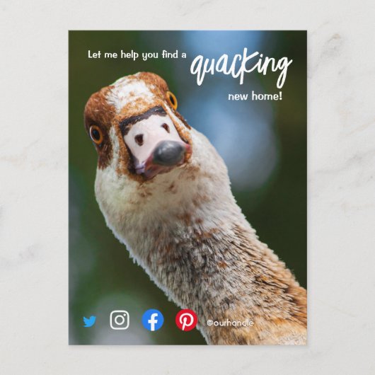 ductie van de geweldige immobiliënbank briefkaart (Voorkant)