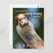 ductie van de geweldige immobiliënbank briefkaart (Voorkant / Achterkant)