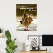 ductie van de geweldige immobiliënbank poster (Thuiskantoor)